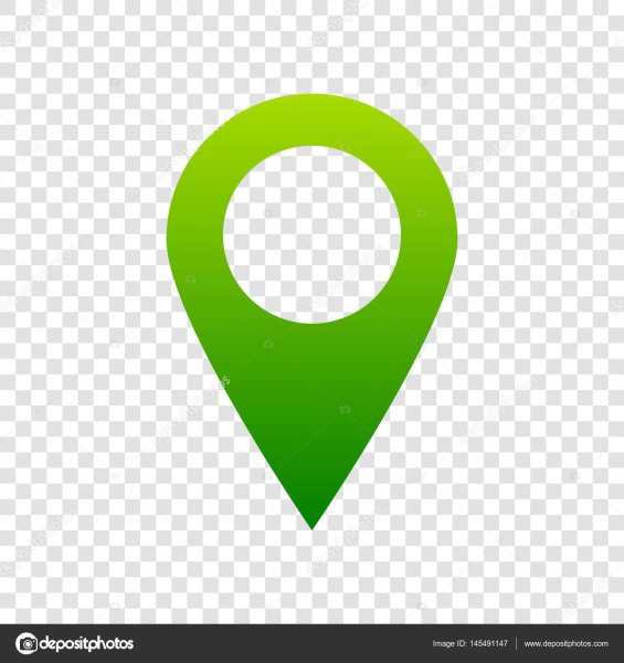 Отметка на карте без фона