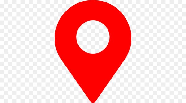 Значок геолокации красный