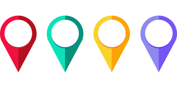 Метка на карте вектор