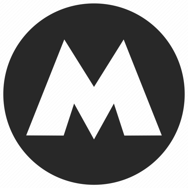 Значок метро вектор