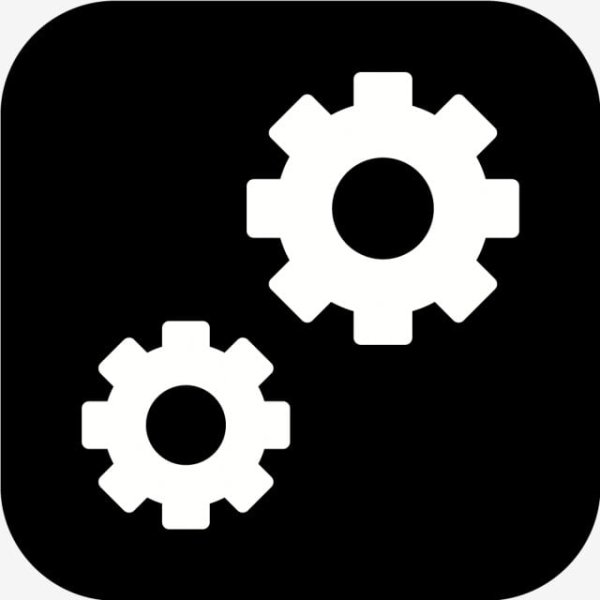 Черная иконка настройки