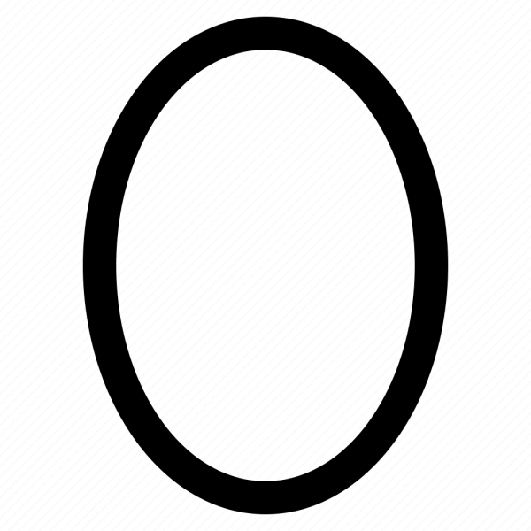 Черный овал