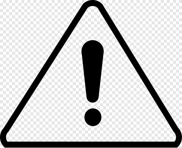 Знак восклицания в треугольнике