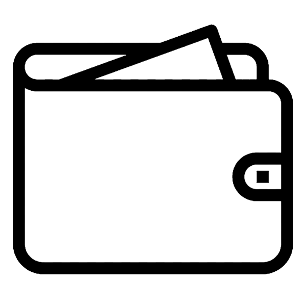 Знак чб кошелек