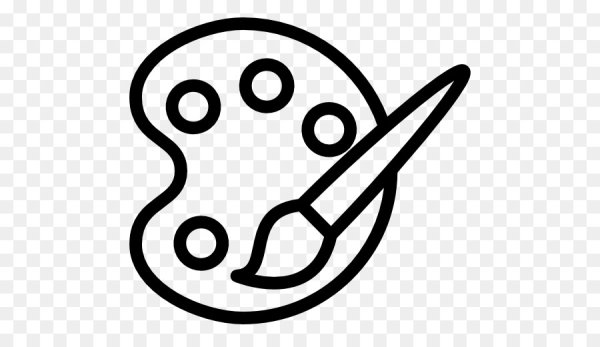 Значок Палитры на прозрачном фоне