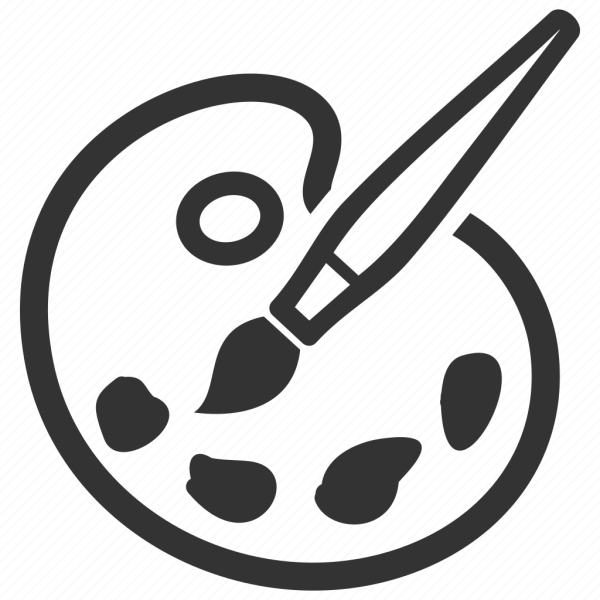 Палитра и кисточка лого