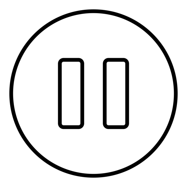 Знак паузы без фона
