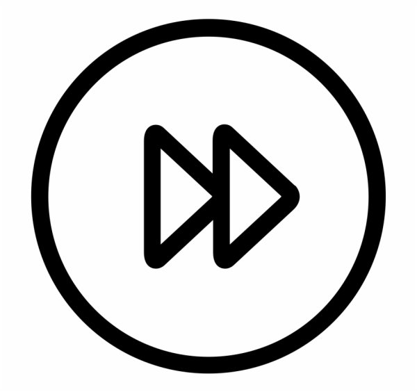 Значок перемотки без фона