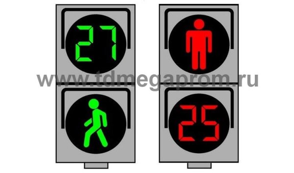Пешеходный светофор рисунок