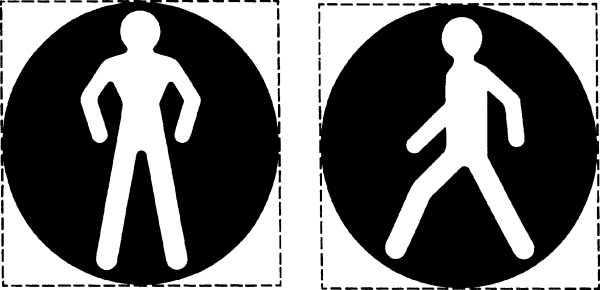 Человечек из дорожного знака