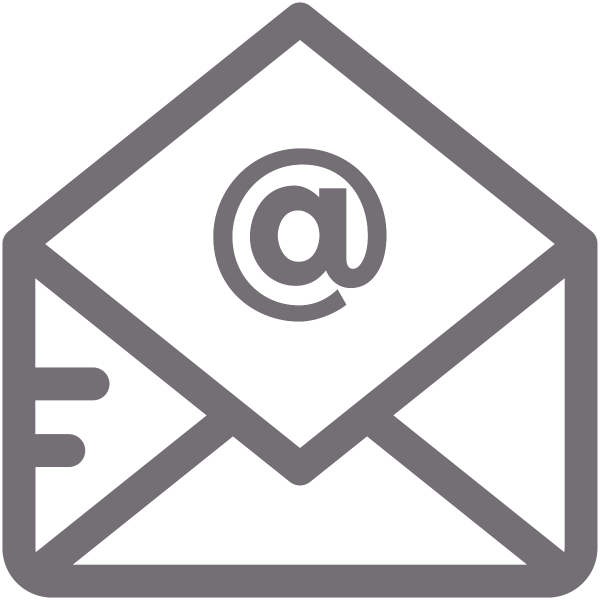 Значок почты белый