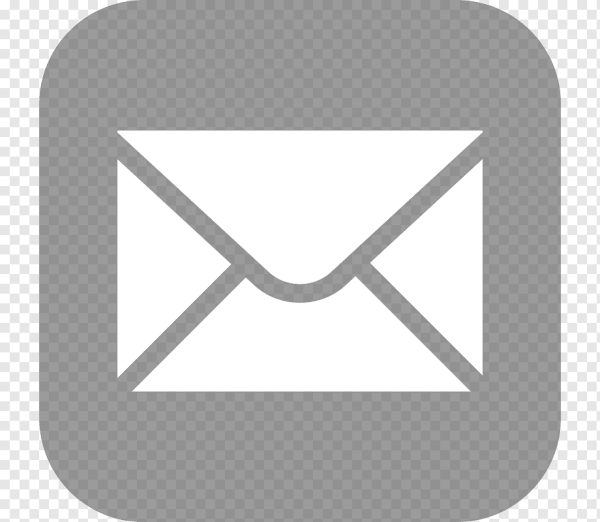 Иконка почты серая