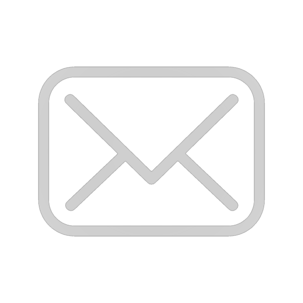 Значок письма белый