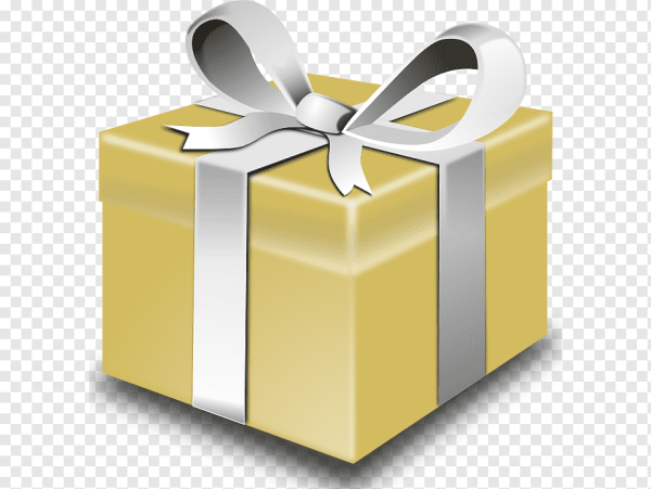 Значок подарок на прозрачном фоне