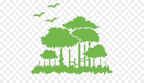 Значок леса на прозрачном фоне