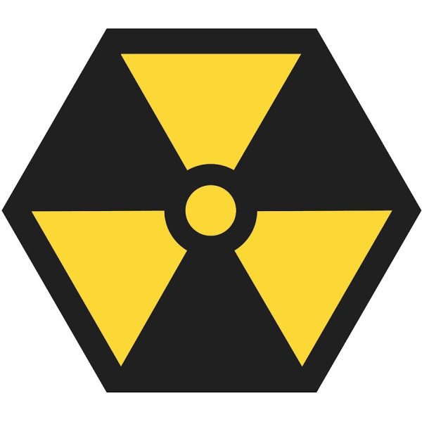 Монолит знак радиации