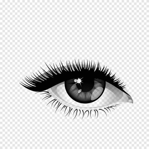 Глаза на белом фоне