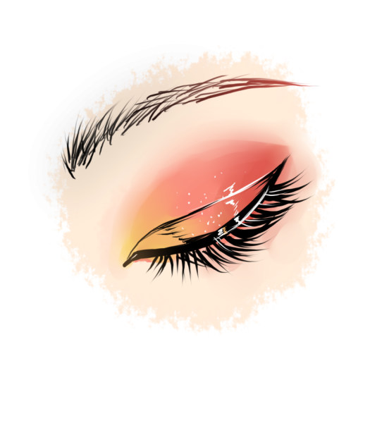 Брови и ресницы без фона