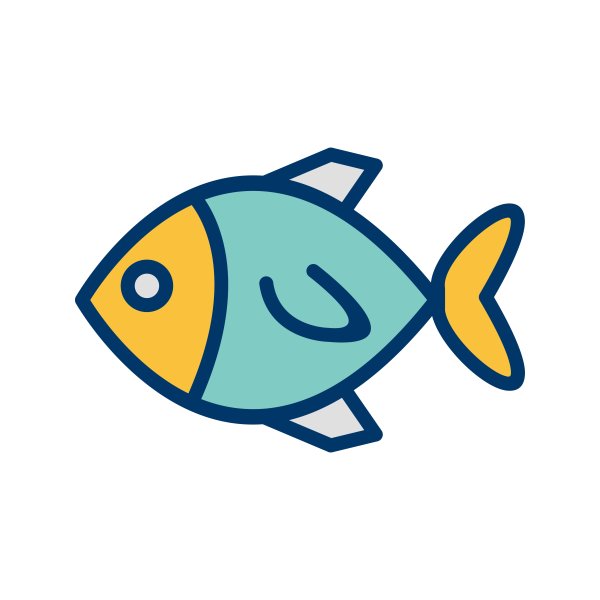 Значок рыбки