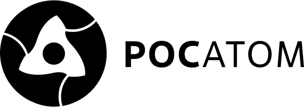 Логотип Росатома черно-белый