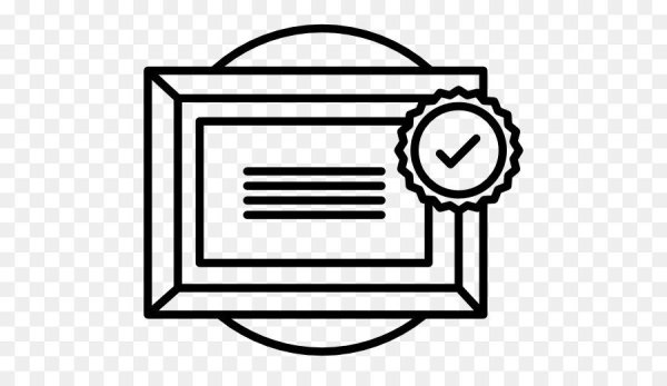 Сертификат вектор иконка