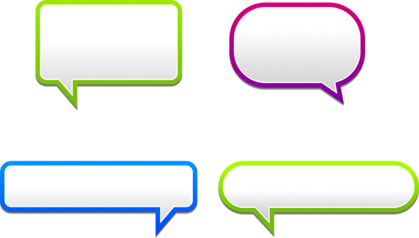 Окошко диалога на прозрачном фоне