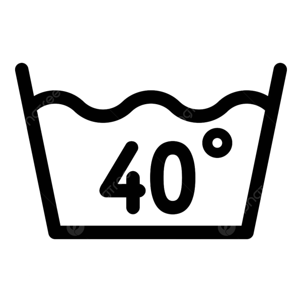 Стирка при 30 градусах значок вектор