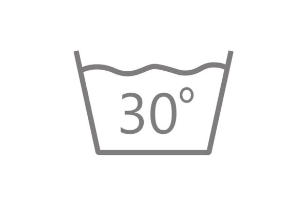 Иконка стирка при 30 вектор