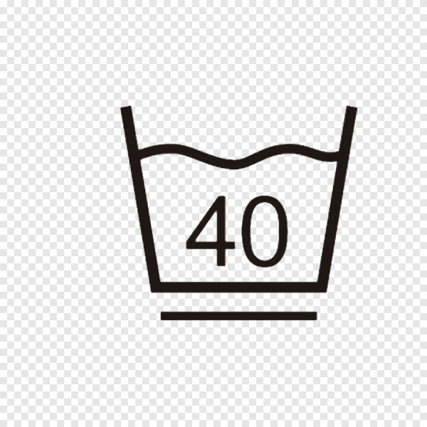 Стирка при 40 градусах значок
