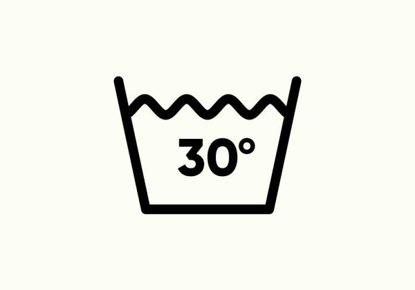 Ручная стирка 30 градусов значок на прозрачном фоне