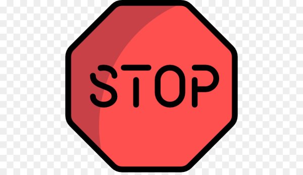 Знак стоп без фона
