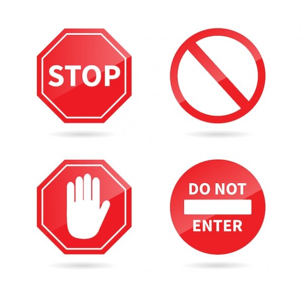 Знак стоп перечеркнутый