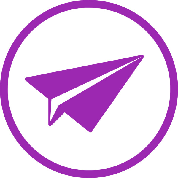 Векторный значок телеграмм