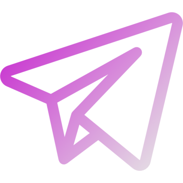 Значок телеграм чб