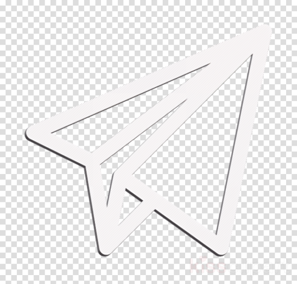 Иконка телеграмм белая