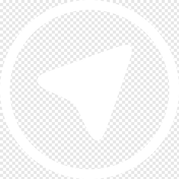 Иконка телеграмм белая