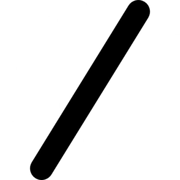 Черточка без фона