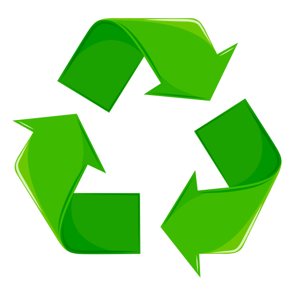 Знак переработки зеленый