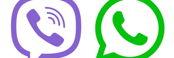Значок Viber и WHATSAPP вектор