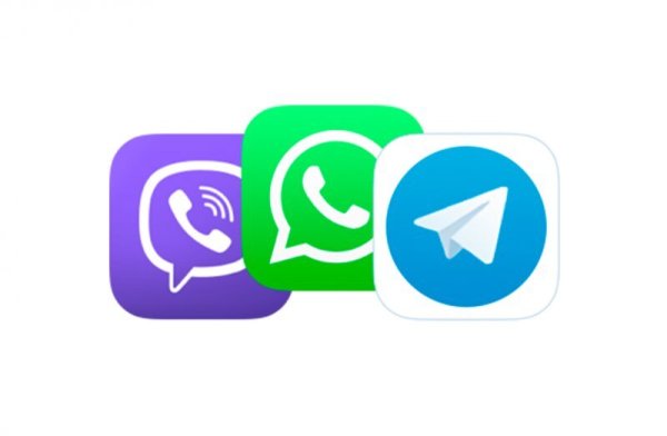 Значки WHATSAPP Viber Telegram