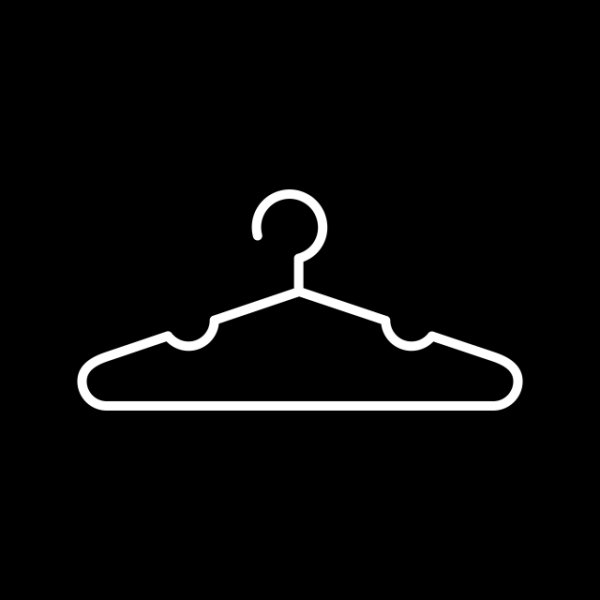 Одежда на вешалке вектор