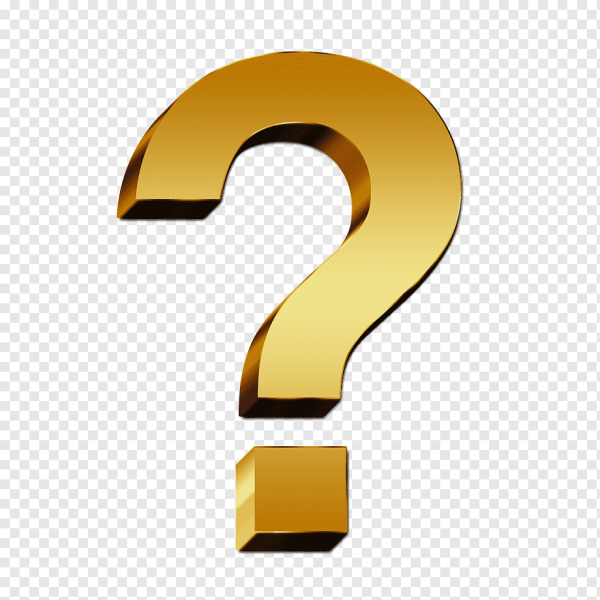 Знак вопроса на прозрачном фоне