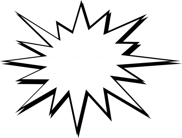 Взрыв силуэт