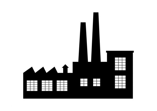 Пиктограмма здания фабрики