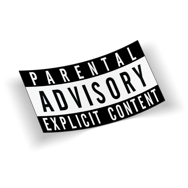 Parental Advisory наклейка