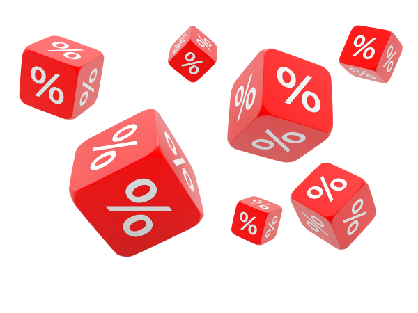 Скидка на прозрачном фоне