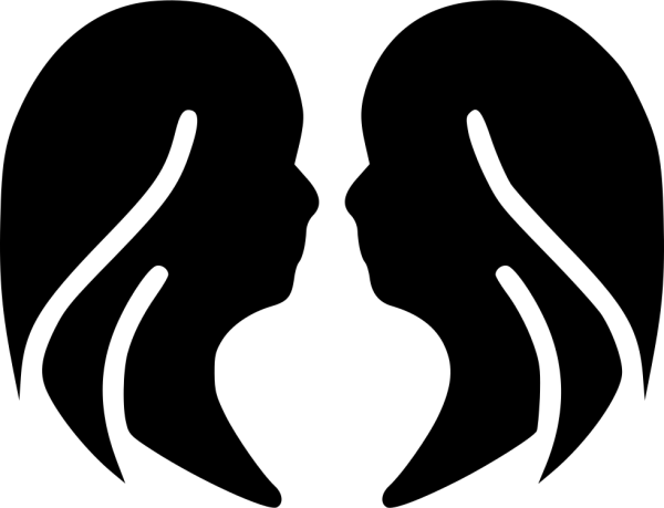 Близнецы силуэт