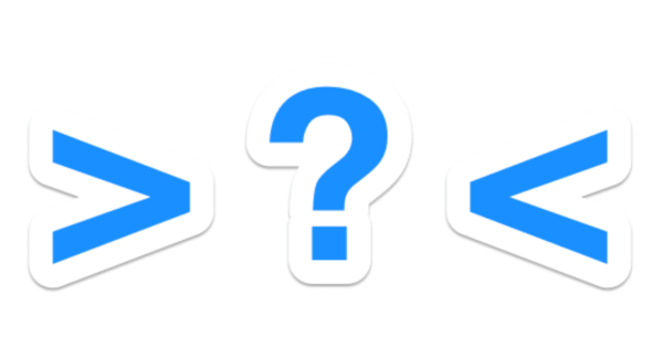 Знак больше