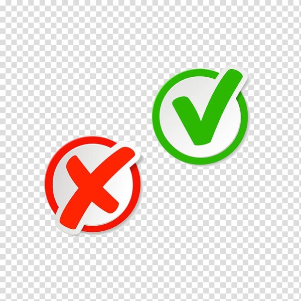 Галочка и крестик