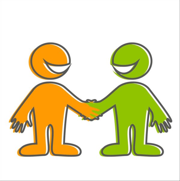 Символ дружбы людей